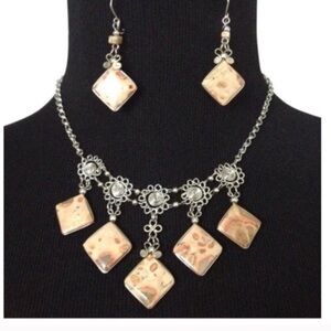 Boho Necklace and Matching Earrings